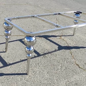 Готовое подстолье Баккара из полированной нержавейки