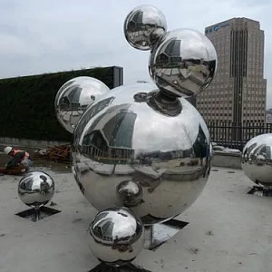 Образец выполнения металлической скульптуры из нержавейки