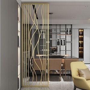 Межкомнатные перегородки из нержавеющей стали