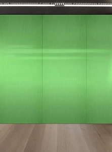 Стеновая панель из зеленой нержавеющей стали