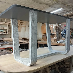 Готовое подстолье Трапеция из древесины дуба