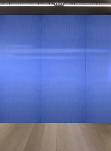 Стеновая панель из синий нержавеющей стали