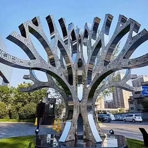 Образец выполнения металлической скульптуры из нержавейки